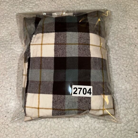 Eddie Bauer Large Button Down Collared Long Sleeve Women’s Flannel Shirt Plum Na - Picture 12 of 12